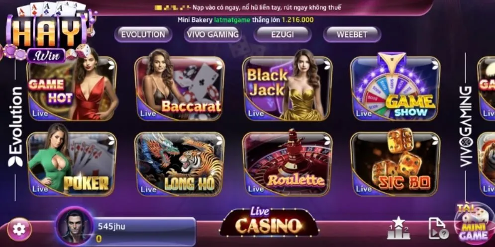 Thế mạnh giúp Casino HAYWIN ghi dấu trên thị trường